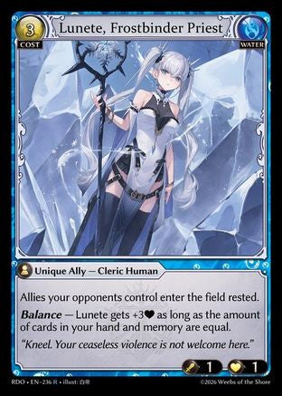 Lunete, Frostbinder Priest (236) - Radiant Origins