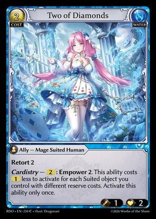Two of Diamonds (250) - Radiant Origins Foil