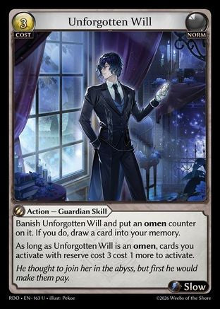 Unforgotten Will (163) - Radiant Origins Foil