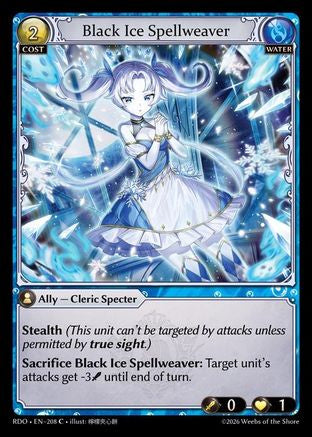 Black Ice Spellweaver (Curio Foil) (208) - Radiant Origins Foil
