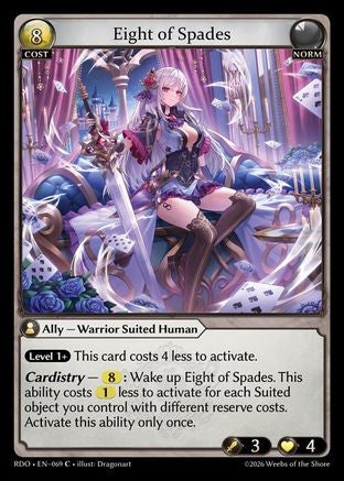 Eight of Spades (Curio Foil) (069) - Radiant Origins Foil