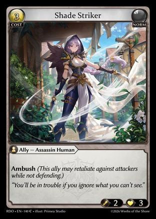 Shade Striker (Curio Foil) (140) - Radiant Origins Foil