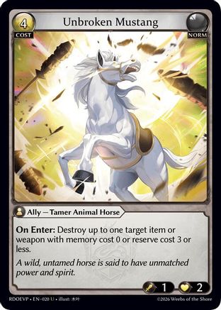 Unbroken Mustang (020) - Radiant Origins Event Pack