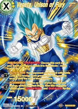 Vegeta, Unison of Fury (Premium Alt-Art Set 2026 Vol.1) (EX12-02) - Tournament Promotion Cards Foil