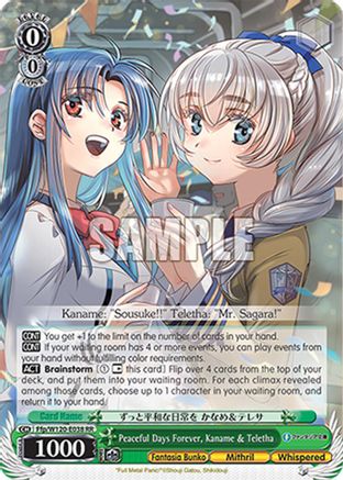 Peaceful Days Forever, Kaname & Teletha (Ffp/W120-E038 RR) - Fujimi Fantasia Bunko Vol.2