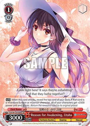 Reason for Awakening, Utaha (SR) (Fsh/W120-E084S SR) - Fujimi Fantasia Bunko Vol.2