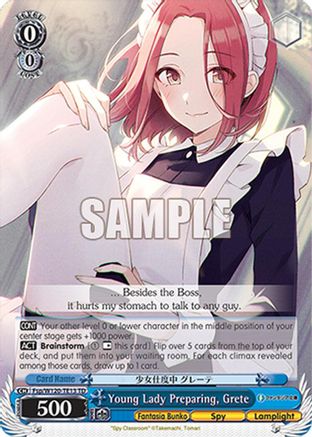 Young Lady Preparing, Grete (RRR) (Fsp/W120-TE13R RRR) - Fujimi Fantasia Bunko Vol.2