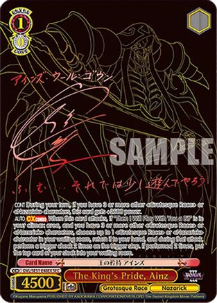 The King's Pride, Ainz (SEC) (OVL/SE51-E48EX SEC) - Nazarick: Tomb of the Undead Vol.3 Extra Booster