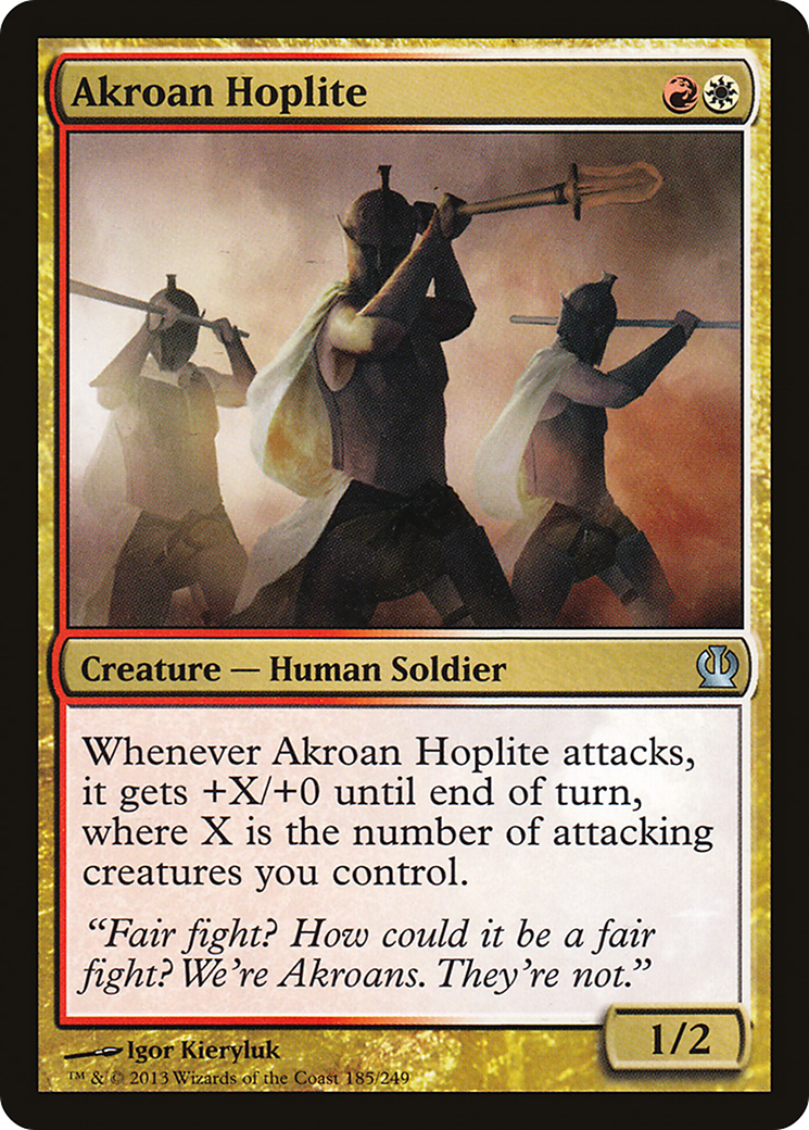 Akroan Hoplite (THS-185) - Theros Foil
