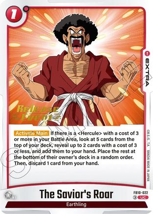 The Savior's Roar (FB10-022) - Cross Force Release Event Cards