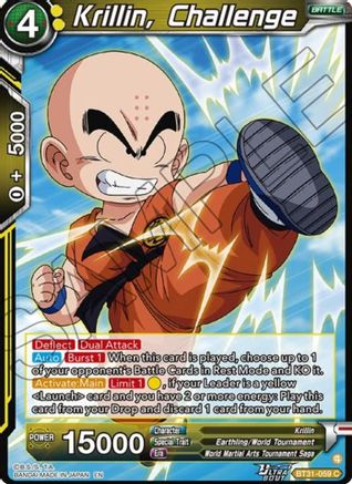 Krillin, Challenge (BT31-059) - Impact Beyond Dimensions Foil