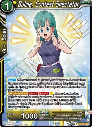 Bulma, Contest Spectator (BT31-064) - Impact Beyond Dimensions