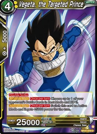 Vegeta, the Targeted Prince (BT31-070) - Impact Beyond Dimensions
