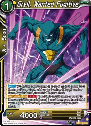 Gryll, Wanted Fugitive (BT31-078) - Impact Beyond Dimensions