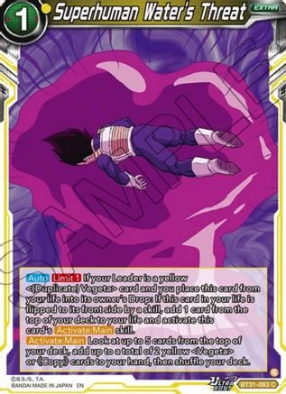 Superhuman Water's Threat (BT31-083) - Impact Beyond Dimensions Foil