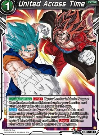 United Across Time (BT31-110) - Impact Beyond Dimensions Foil