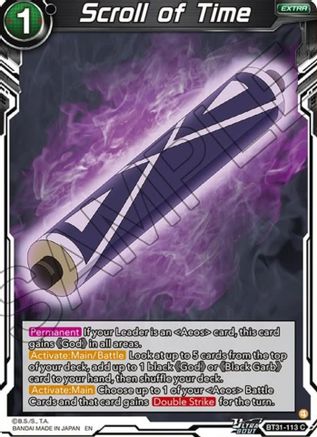 Scroll of Time (BT31-113) - Impact Beyond Dimensions Foil