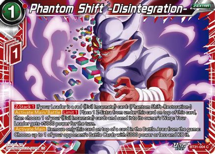Phantom Shift -Disintegration- (BT31-004) - Impact Beyond Dimensions Foil