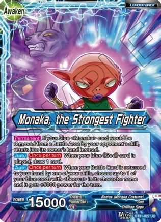 Monaka // Monaka, the Strongest Fighter (BT31-027) - Impact Beyond Dimensions Foil