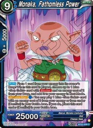 Monaka, Fathomless Power (BT31-035) - Impact Beyond Dimensions Foil