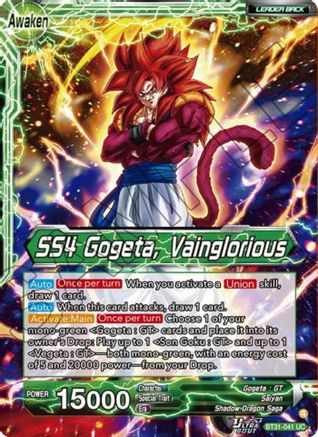SS4 Son Goku & SS4 Vegeta // SS4 Gogeta, Vainglorious (BT31-041) - Impact Beyond Dimensions Foil