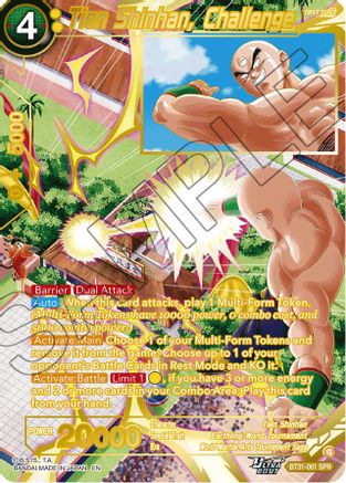 Tien Shinhan, Challenge (SPR) (BT31-061) - Impact Beyond Dimensions Foil
