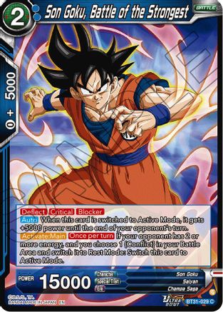 Son Goku, Battle of the Strongest (BT31-029) - Impact Beyond Dimensions Foil