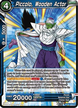 Piccolo, Wooden Actor (BT31-032) - Impact Beyond Dimensions Foil