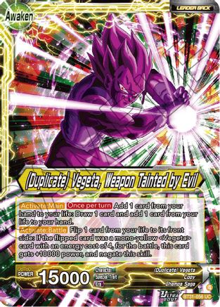 Commeson // (Duplicate) Vegeta, Weapon Tainted by Evil (BT31-056) - Impact Beyond Dimensions