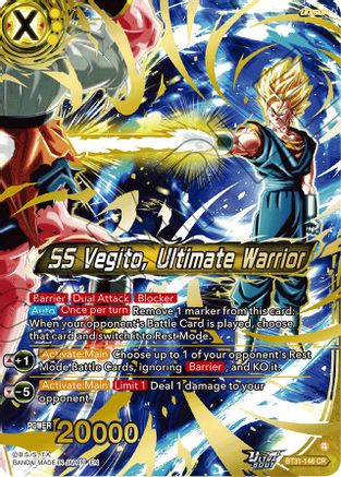 SS Vegito, Ultimate Warrior (BT31-146) - Impact Beyond Dimensions Foil