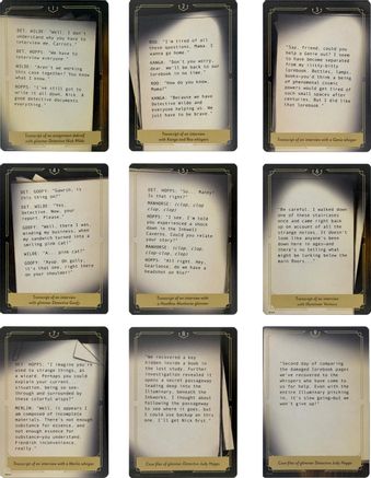 Whispers in the Well Case File Cards (Set of 18) - Whispers in the Well