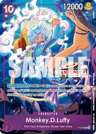 Monkey.D.Luffy (CS 26-27 Event Pack) (P-099) - One Piece Promotion Cards Foil