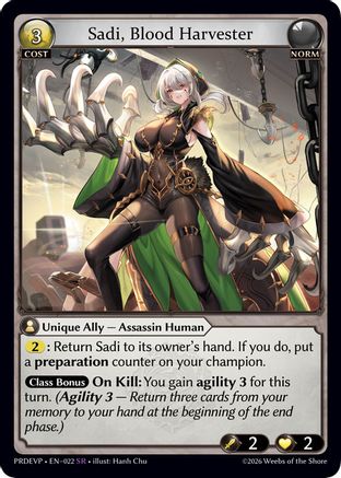 Sadi, Blood Harvester (022) - asphodelparadise Event Pack Foil