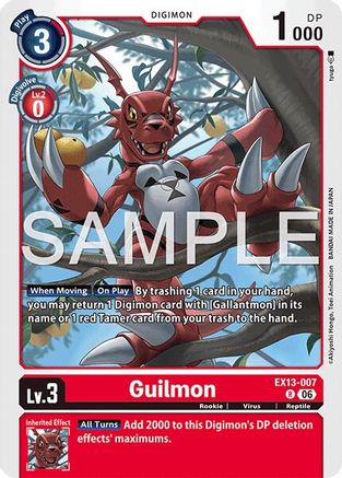 Guilmon (EX13-007) - Chivalrous XIII Foil