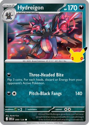 Hydreigon 099 - Holofoil ME 30th Celebration - null
