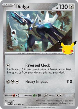 Dialga 103 - Holofoil ME 30th Celebration - Rare