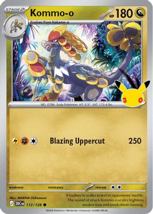 Kommo-o 112 - Holofoil ME 30th Celebration - null