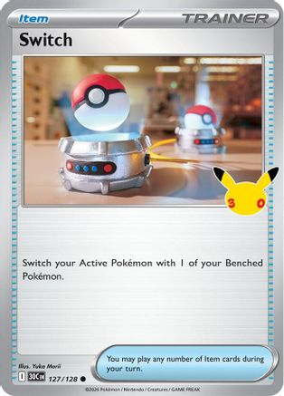 Switch 127 - Holofoil ME 30th Celebration - Common