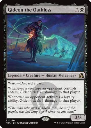 Gideon the Oathless (FRA-230) - Reality Fracture Foil