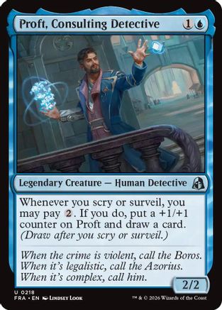 Proft, Consulting Detective (FRA-218) - Reality Fracture Foil