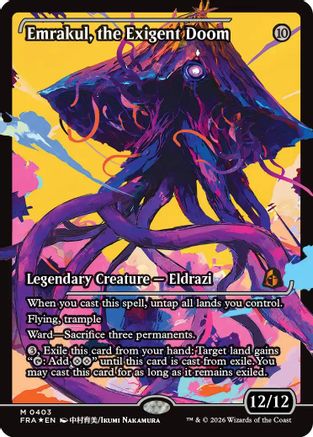 Emrakul, the Exigent Doom (Showcase) (FRA-403) - Reality Fracture Foil