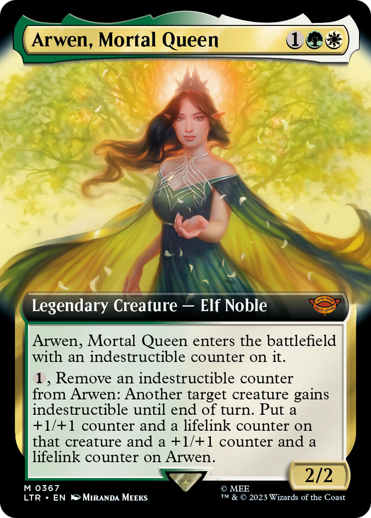 Arwen, Mortal Queen (Extended Art) (LTR-367) - The Lord of the Rings: Tales of Middle-earth: (Extended Art) Foil