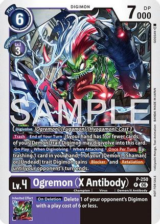Ogremon (X Antibody) (Official Store Tournament 2026 Vol. 4 Participant) (P-250) - Digimon Promotion Cards