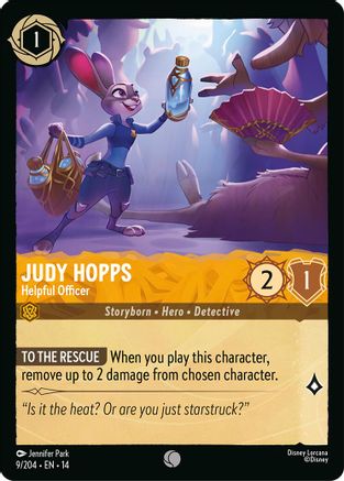 Judy Hopps - Helpful Officer (9/204) - Hyperia City Cold Foil
