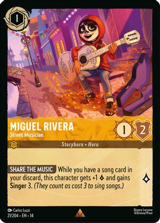 Miguel Rivera - Street Musician (21/204) - Hyperia City Cold Foil