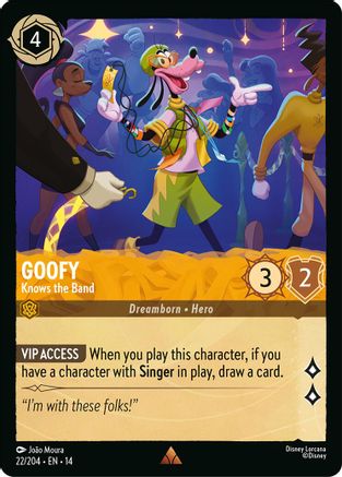 Goofy - Knows the Band (22/204) - Hyperia City Cold Foil