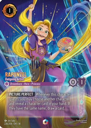 Rapunzel - Outgoing Artist (Enchanted) (226/204) - Hyperia City Holofoil