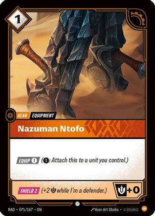 Nazuman Ntofo (071/167) - Radiance Foil