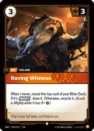 Raving Witness (074/167) - Radiance Foil