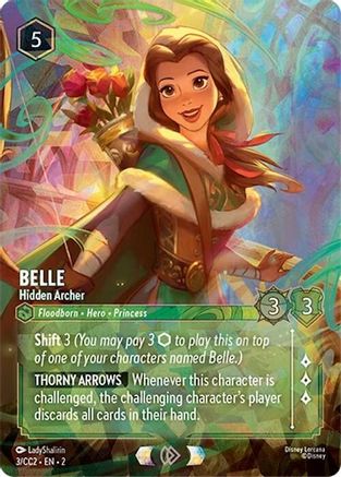 Belle - Hidden Archer (3) - Disney Lorcana Promo Cards Holofoil